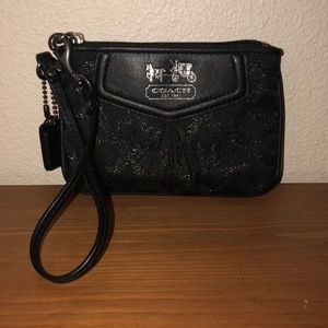 Black Coach wristlet